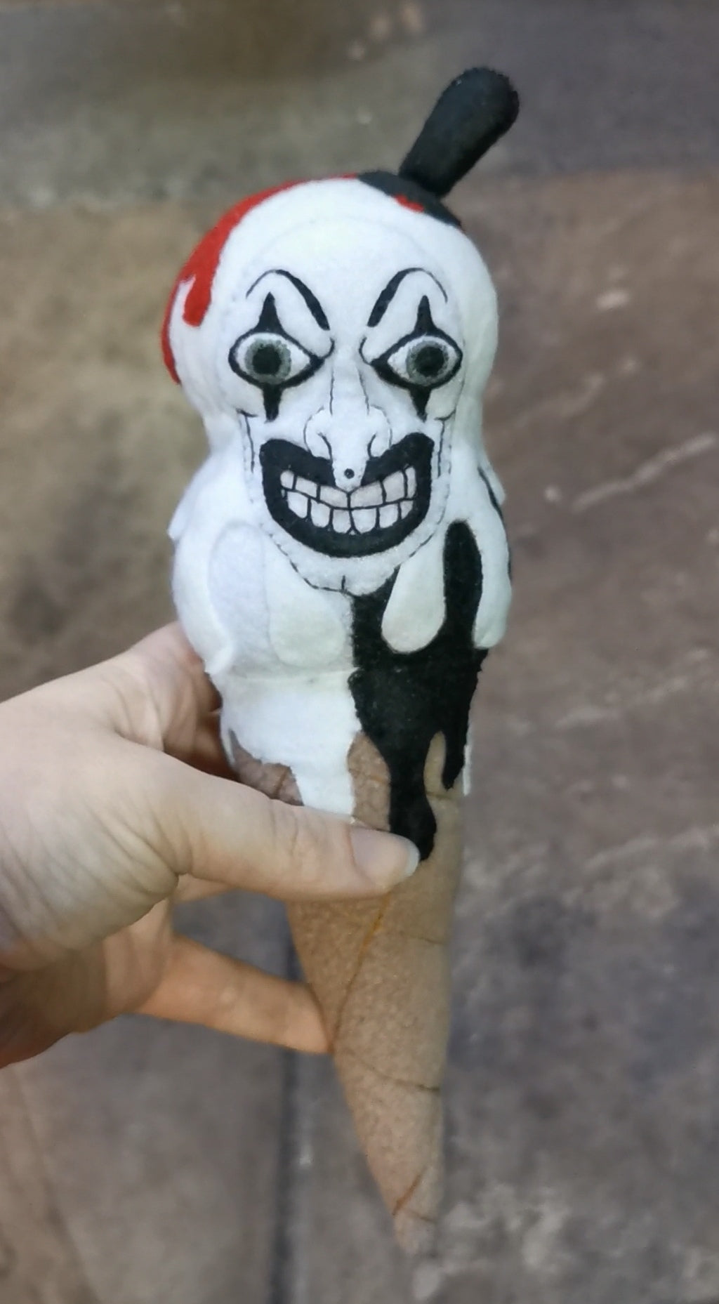 I-screams. Handmade plush ice cream cones inspired by horror characters